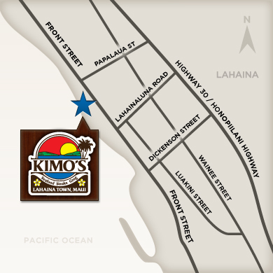 Directions to Kimo's Maui